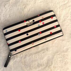 KATE SPADE ♠️ Cameron Confetti Dot Wallet - Excellent Condition